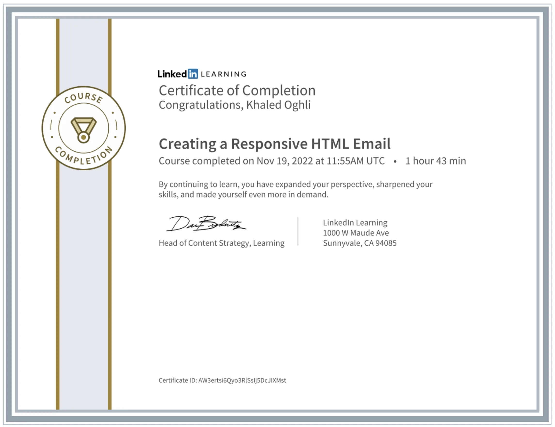 Creating a Responsive HTML Email Certificate