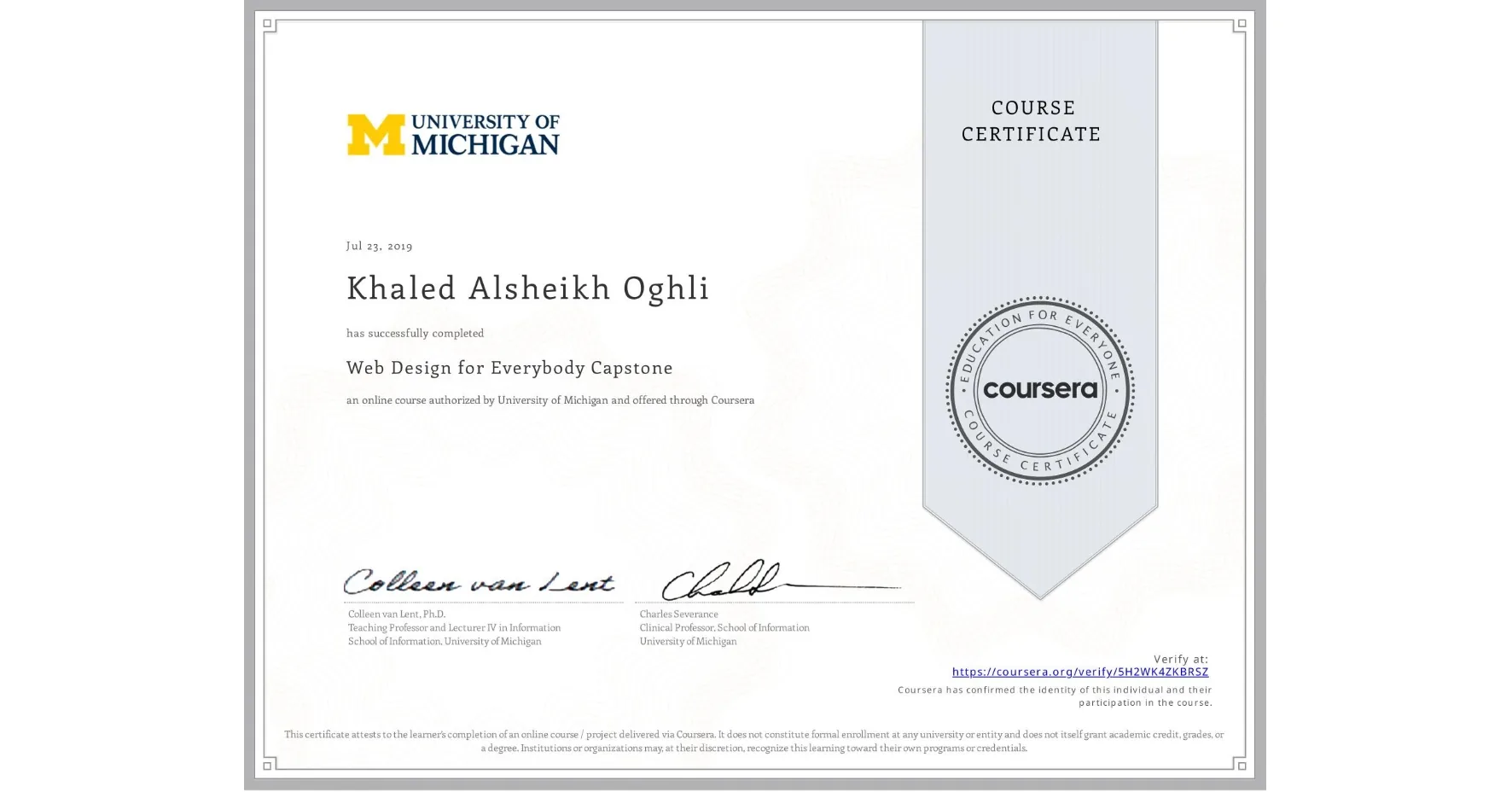 Web Design for Everybody Capstone Cert